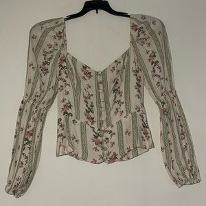 Reformation Floral Blouse